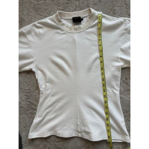 Proenza Schouler White Thick Cotton T-Shirt Women’s Small - Picture 7 of 8